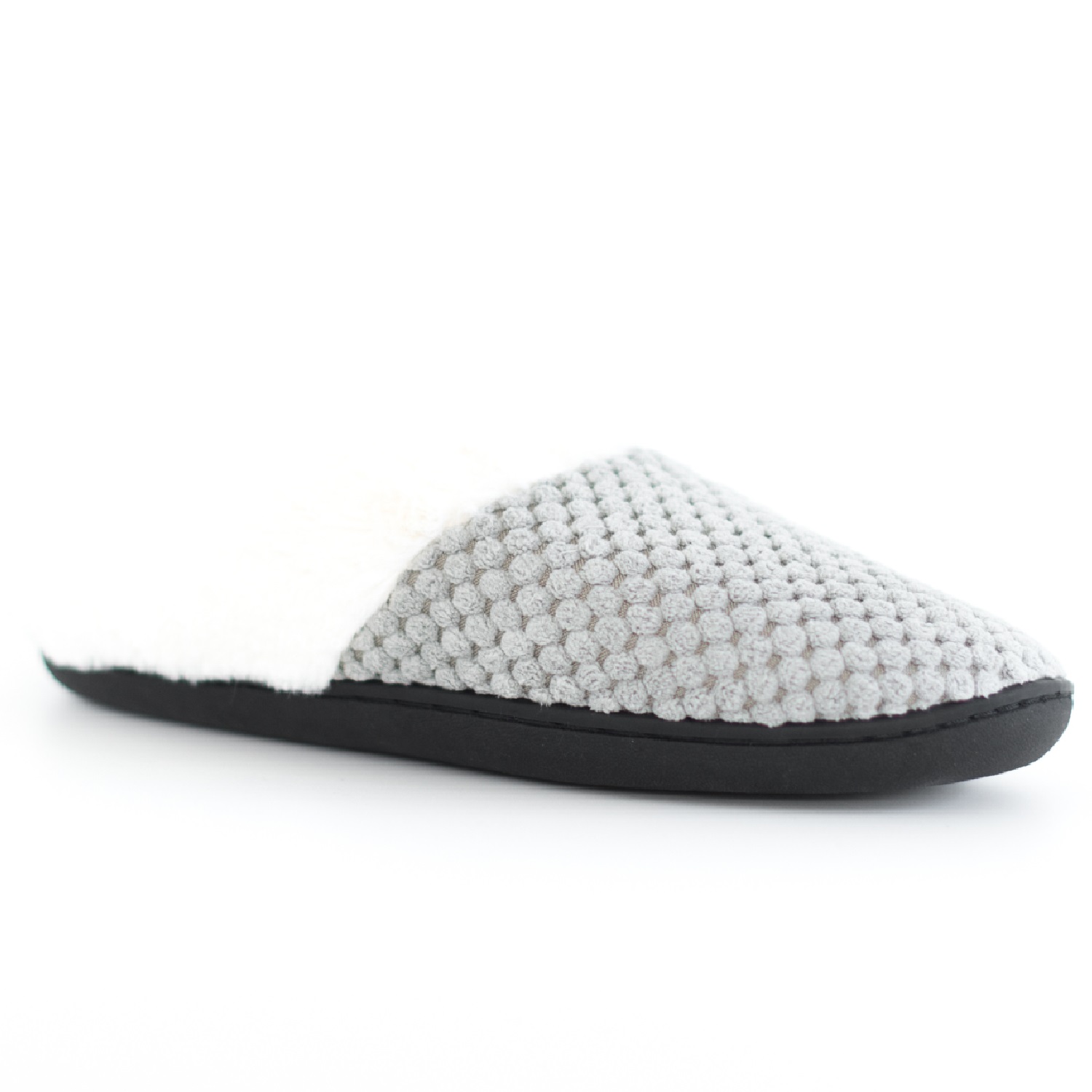 LADIES WOMENS WARM FAUX FUR LINED COMFY HARD SOLE OUTDOOR SLIPPERS